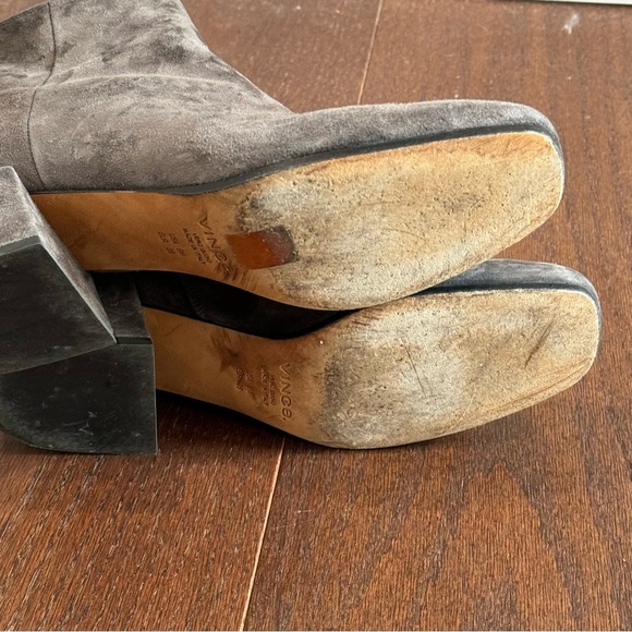 Vince Women’s Grey Suede Booties Size 9 - Picture 5 of 7